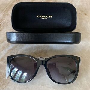 Coach Sunglasses Black with Grey Gradient Lens